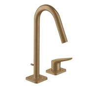 hansgrohe AXOR Citterio Mélangeur lavabo 2 trous AXOR M 160 avec vidage automatique, 34132140, Couleur: Bronze brossé