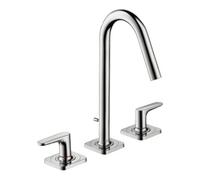 Hansgrohe hansgrohe Axor Citterio M Mitigeur lavabo 3 trous 160 135 mm, chrome, tirette, rosace Quantité:1