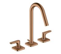 Hansgrohe hansgrohe Axor Citterio M Mitigeur lavabo 3 trous 160 135mm, chrome, tirette, bronze mat Quantité:1