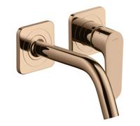 Hansgrohe hansgrohe Axor Citterio M Set complet Mitigeur lavabo encastré, H 167 mm, avec rosace, poli or rouge Quantité:1