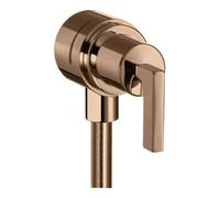Hansgrohe hansgrohe Axor Citterio Robinet d’arrêt avec clapet anti-retour, levier, or rouge poli Quantité:1