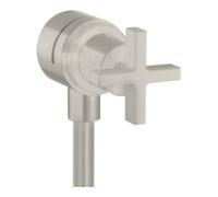 hansgrohe AXOR Citterio hansgrohe Fixfit Robinet d'arrêt avec poignées transversales, 39883800, Couleur: Acier inoxydable Optic