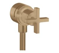 Hansgrohe hansgrohe Axor Citterio Robinet d'arrêt avec clapet anti-retour, croix, bronze brossé Quantité:1