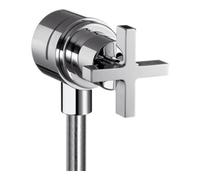 Hansgrohe hansgrohe Axor Citterio robinet d'arrêt avec clapet anti-retour, poignée croix, chrome Quantité:1