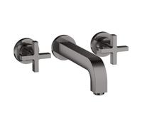 Hansgrohe hansgrohe Axor Citterio Set de montage complet Mitigeur lavabo encastré 3 trous, avec poignées croisillons, bleu poli vc Quantité:1