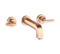 Hansgrohe hansgrohe Axor Citterio Set de montage complet mitigeur lavabo encastré 3 trous, levier, poli or rose Quantité:1