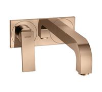Hansgrohe hansgrohe Axor Citterio Set de montage complet Mitigeur lavabo encastré, A 220 mm, avec levier, poli or rouge Quantité:1
