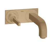 Hansgrohe hansgrohe Axor Citterio Set de montage complet Mitigeur lavabo encastré, avec poignée à goupille, L 220 mm, couleur bronze Quantité:1