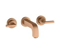 Hansgrohe hansgrohe Axor Citterio Set de montage complet Robinet lavabo encastré 3 trous, levier, bronze brossé Quantité:1