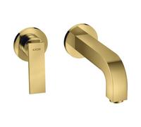 Hansgrohe hansgrohe Axor Citterio Set de montage prêt à poser Mitigeur lavabo encastré, A 220 mm, avec HG, optique or poli Quantité:1