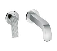 Hansgrohe hansgrohe Axor Citterio Set d'installation mitigeur lavabo encastré, A 220 mm, levier, losange, chromé Quantité:1