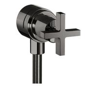Hansgrohe hansgrohe Axor Citterio Valve d'arrêt avec clapet anti-retour, croix, chrome poli bleu Quantité:1