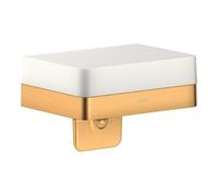 hansgrohe Distributeur de lotion Axor 42819250 avec étagère, verre, optique or brossé