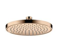 Hansgrohe Douche de tête Axor 35383300 – 220 mm, 1 jet, montage plafond ou mural – Or rouge poli