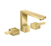 Hansgrohe hansgrohe Axor Edge Mitigeur lavabo 3 trous 130, bec 173 mm, poli or brillant, diamanté Quantité:1