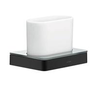 Hansgrohe hansgrohe Axor gobelet universel, verre, montage mural, noir mat Quantité:1