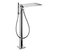 Hansgrohe hansgrohe Axor Massaud Set de montage complet Mitigeur bain mono-commande au sol, chrome poli bleu Quantité:1