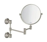 Hansgrohe hansgrohe Axor Montreux Miroir de rasage noir, inclinable, fixation murale, aspect inox Quantité:1