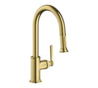 Hansgrohe hansgrohe Axor Montreux Mitigeur évier 180 avec douchette extractible, laiton brossé Quantité:1