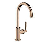 Hansgrohe hansgrohe Axor Montreux Mitigeur évier 260 avec bec pivotant, or rouge poli Quantité:1