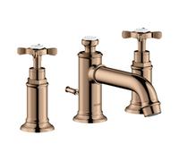 Hansgrohe hansgrohe Axor Montreux Mitigeur lavabo 3 trous 143 mm, avec croix, tirette, or pâle Quantité:1