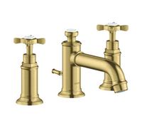 Hansgrohe hansgrohe Axor Montreux Mitigeur lavabo 3 trous 143 mm, m croix, tirette, brossé br Quantité:1