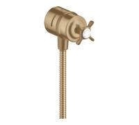 Hansgrohe hansgrohe Axor Montreux Robinet d'arrêt avec clapet anti-retour, croix, bronze brossé Quantité:1