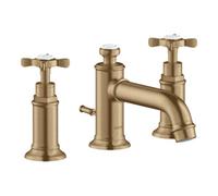Hansgrohe hansgrohe Axor Montreux Robinet lavabo 3 trous 143 mm, avec croix, tirette, bronze Quantité:1