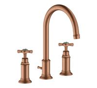 Hansgrohe hansgrohe Axor Montreux Robinet lavabo 3 trous 180 175 mm, avec croix, tirette, chrome brillant Quantité:1