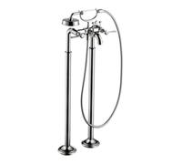 Hansgrohe hansgrohe Axor Montreux Set de montage complet Mitigeur évier 2 poignées, sol, m HG, nickel brossé Quantité:1