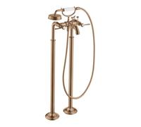 Hansgrohe hansgrohe Axor Montreux Set de montage complet Robinet de cuisine 2 poignées, sol, HG, brossé or rouge Quantité:1