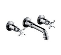 Hansgrohe hansgrohe Axor Montreux Set de montage complet Robinet lavabo 3 trous encastré, bec 165-225 mm, chrome Quantité:1