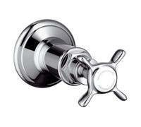 Hansgrohe hansgrohe Axor Montreux Set de montage prêt à l'emploi, vanne d'arrêt encastrée, avec poignée croix, chrome Quantité:1