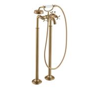 Hansgrohe hansgrohe Axor Montreux Set de montage prêt à poser Mitigeur évier 2 poignées, sol, m KrG, bronze brossé Quantité:1