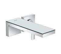 Hansgrohe hansgrohe Axor MyEdition Ensemble prêt Mitigeur lavabo encastré, A 221 mm, avec plaque, chrome/verre miroir Quantité:1