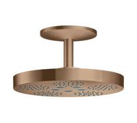 Hansgrohe hansgrohe Axor One douche de tête avec raccord plafond, 2 jets, rouge or brossé Quantité:1