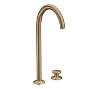 Hansgrohe hansgrohe Axor One Mitigeur lavabo 2 trous Sel. 260 A 165 mm, avec vidage poussoir, bronze brossé Quantité:1