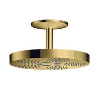 hansgrohe Axor One douche de tête 48493990 avec raccordement au plafond, 1jet, optique or poli