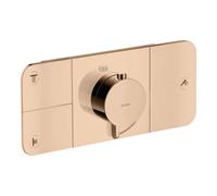 Hansgrohe hansgrohe Axor One Set de montage complet mitigeur thermostatique encastré, 3 voies, rouge doré poli Quantité:1