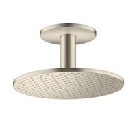 Hansgrohe hansgrohe Axor Pomme de douche 300 2jets avec raccord plafond, nickel brossé Quantité:1