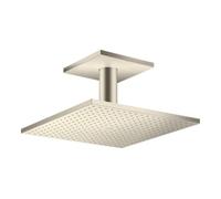 Hansgrohe hansgrohe Axor pomme de douche plafond, 300x300 mm, 2 jets, inox brossé Quantité:1