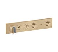 hansgrohe AXOR ShowerSolutions module de thermostat Select 460/90, encastré, 2 consommateurs, kit complet, 18355140, Couleur: Bronze brossé