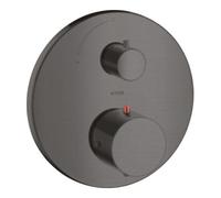 hansgrohe AXOR Starck Thermostat encastré avec robinet d'arrêt, 10700340, Couleur: Chrome noir brossé