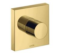 hansgrohe AXOR Starck ShowerSolutions Trio/ Quattro 120/120 ShowerSolutions Vanne d'arrêt et de commutation encastrée, 10932990, Couleur: Optique en or poli