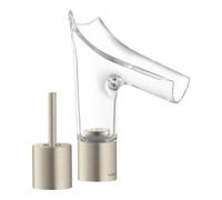 hansgrohe AXOR Starck V Mélangeur lavabo 2 trous AXOR Starck V 110 avec set de déchets, 12115820, Couleur: Nickel brossé