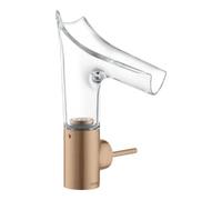 mitigeur monocommande lavabo Hansgrohe AXOR Starck V 140 avec bec en verre et