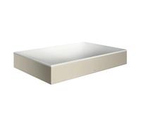 hansgrohe AXOR Suite lavabo à poser, rectangulaire, 600x600mm, avec cadre métal, sans trop-plein, SOLIDSurface, 42004820, Couleur: Nickel brossé