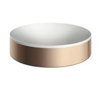 hansgrohe AXOR Suite lavabo à poser, rond, D 400mm, avec cadre métal, sans trop-plein, SOLIDSurface, 42001300, Couleur: Rouge poli or