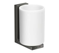 Hansgrohe hansgrohe Axor Uni. Gobelet à dents rectangulaire en verre, montage mural, chrome noir poli Quantité:1