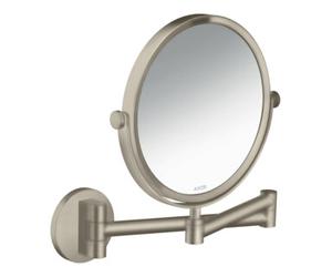 Hansgrohe hansgrohe Axor Uni. Miroir de rasage circulaire, montage mural, nickel brossé Quantité:1